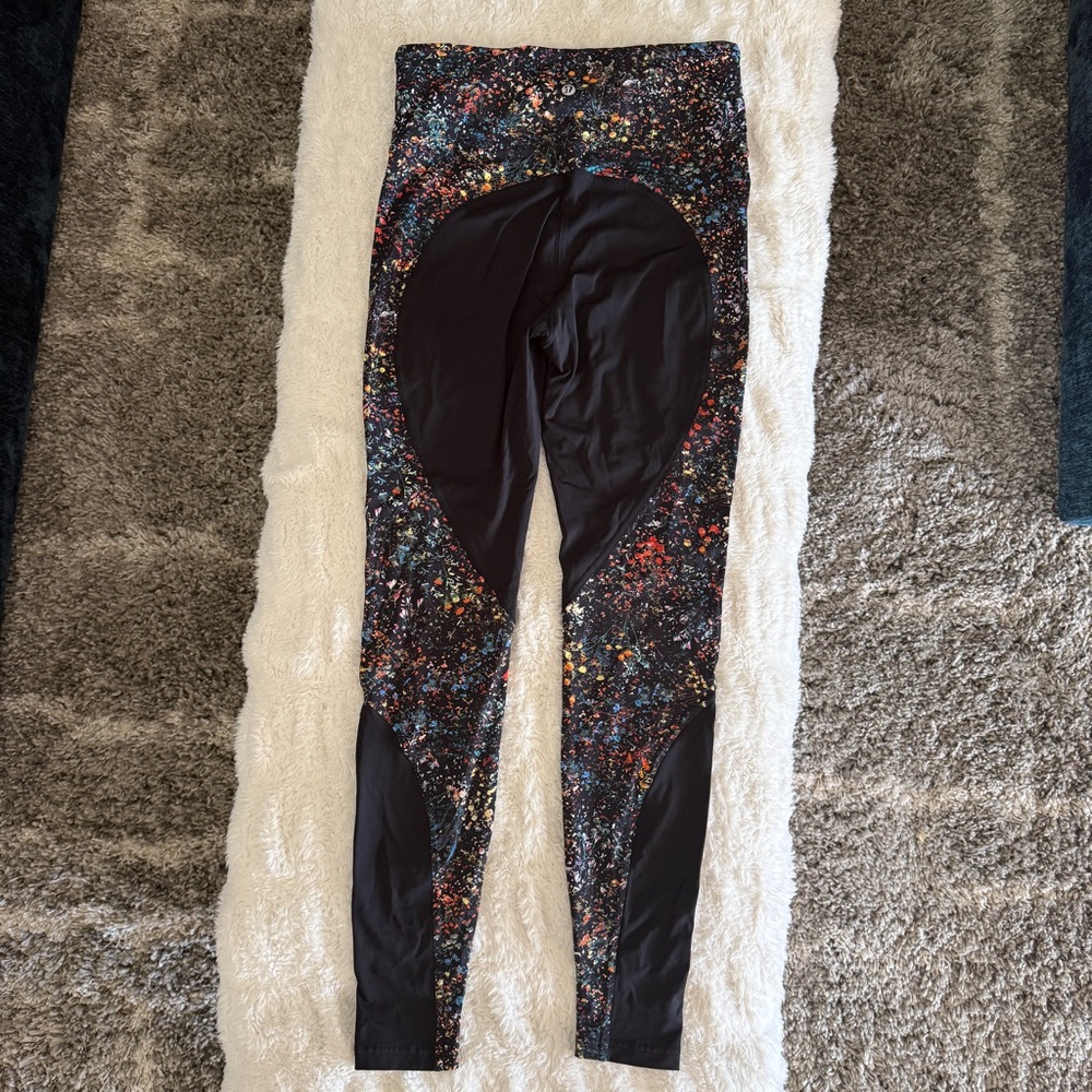Lululemon Wake & Train High-Rise Leggings Flowerescent Print Size 8 - Picture 4 of 8